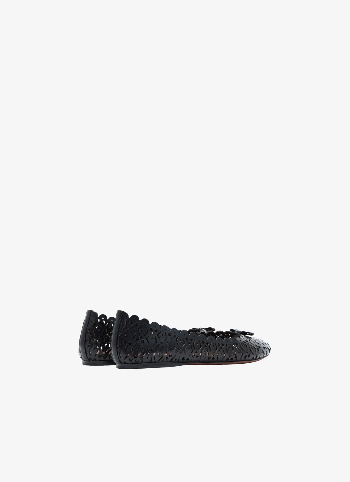 BALLERINES VEAU2 VERRERIE2 BLACK ALAÏA BLACK  BALLERINES VEAU2 VERRERIE2 BLACK
